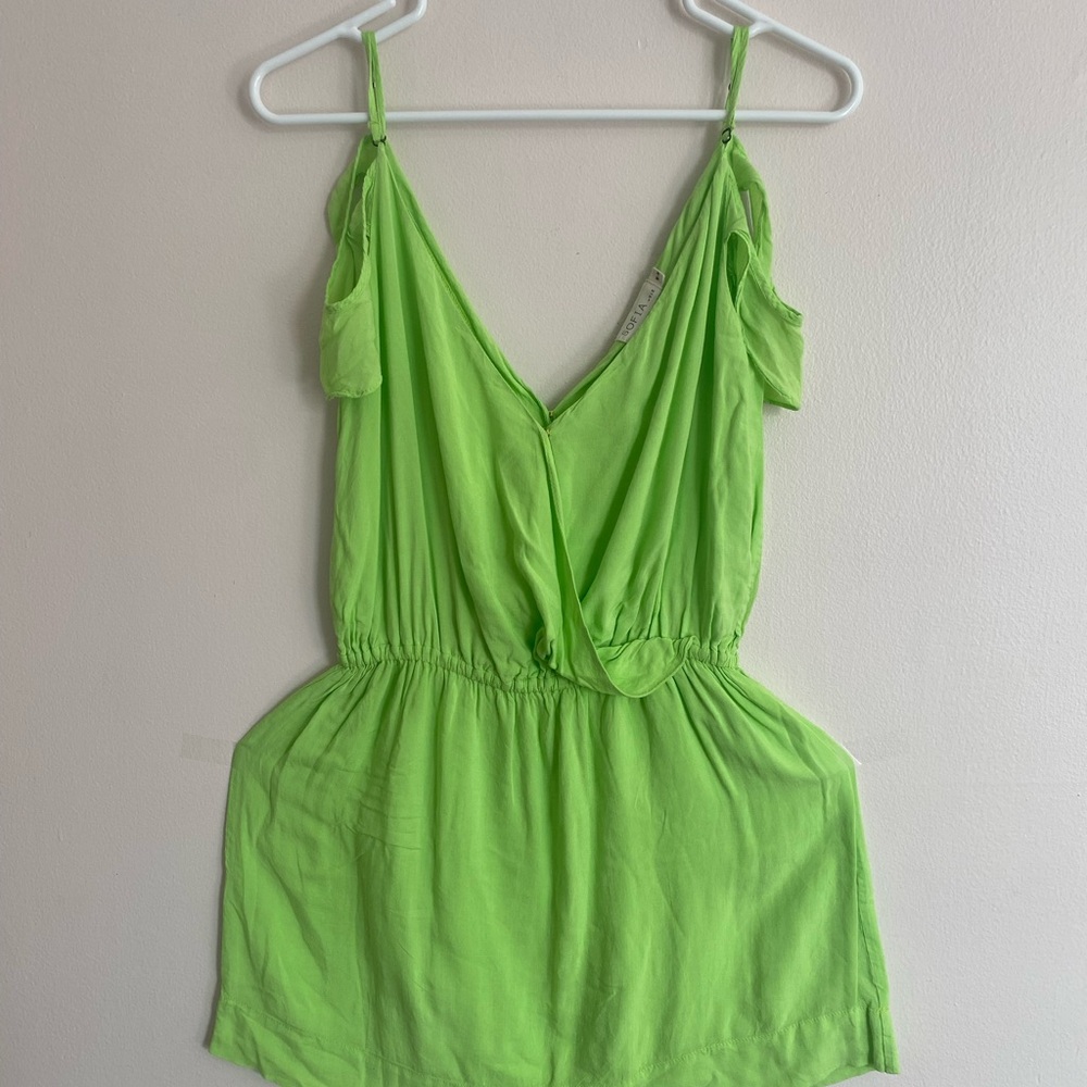 SOFIA by ViX Lime Green Mini Skirt